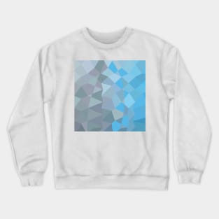 Clair de Lune Grey Abstract Low Polygon Background Crewneck Sweatshirt